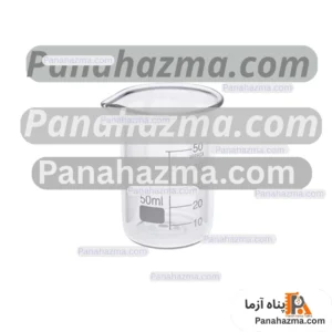 بشر 50cc یونی گلس مدل شیشه ای