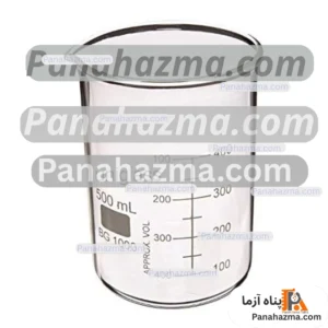 بشر 600cc یونی گلس مدل شیشه ای