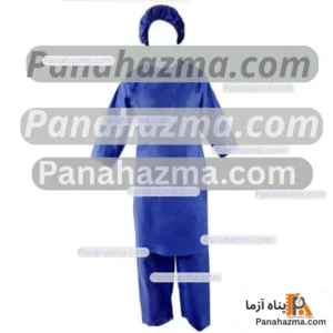 لباس سه تکه ( گان، شلوار، کلاه) بسته ۱۰۰ عددی