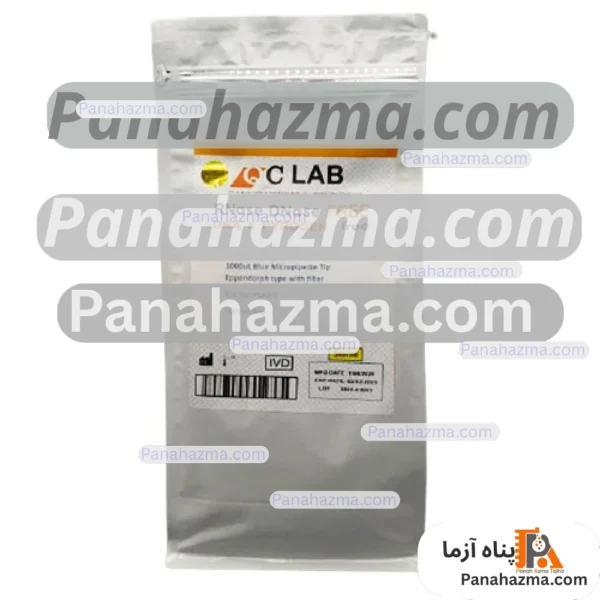 QC lab نوک سمپلر آبی اپندروف فیلتردار ۱۰۰۰ لاندا