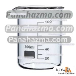 بشر 100cc یونی گلس مدل شیشه ای