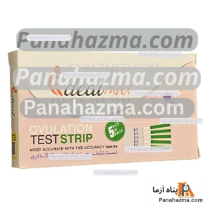 تست نواری تشخیص زمان تخمک گذاری (LH) ایده آل مکس  بسته  ۵عددی