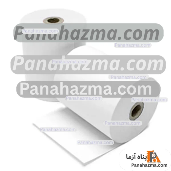 رول حرارتی کاغذی ۲۰ متری مدل عرض ۱۰۸ میلی متری